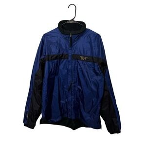 Mountain Hardwear Jacket Mens Large Blue Black Windbreaker Conduit Ripstop Zip